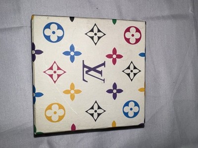LV Louis Vuitton Women s White with Colorful Letters Belt Size M New In Box