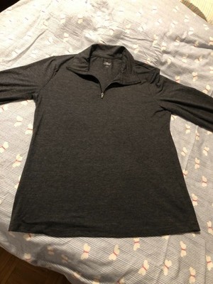 crane Longsleeve-Shirt Sport Fitness Workout Gr. L 44/46 anthrazit leicht warm