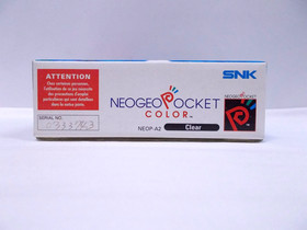 NEO GEO POCKET COLOR Console -- CLEAR -- EU package, Boxed. SNK.  2992