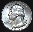 1959-D 25C Washington BU 90% Silver 26stt0204-4