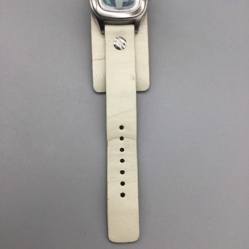 Reloj Fossil Big TIc Mujer 32mm Tono Plateado Contando Segundos Cuero Batería Nueva - Imagen 7 de 14