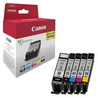 Canon PGI-570 Pgbk + CLI-571 Bk/C/M/Y 2X Schwarz, Cyan, Magenta, Gelb 5Er