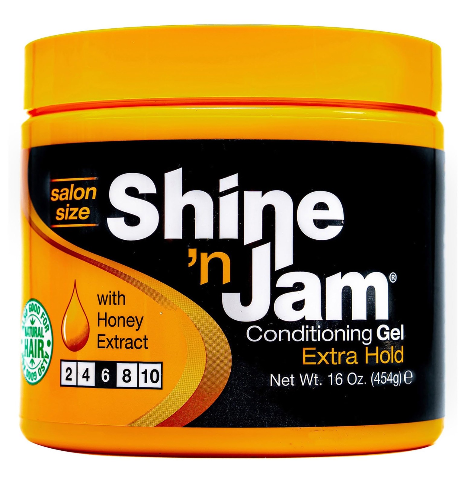 Shine-n-Jam Maximum Hold gel fixant miel fortifiant pour tresses 225g