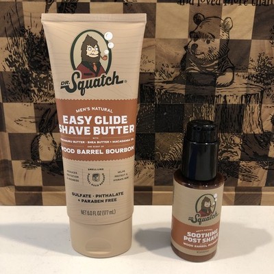Wood Barrel Bourbon Smooth Shave Bundle - Easy Glide Butter + Soothing Post S...