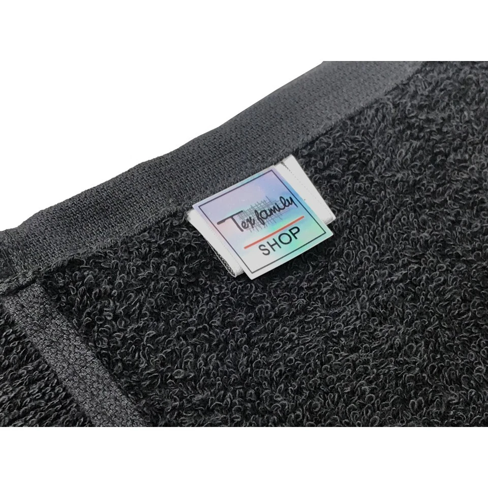 SET 5 ASCIUGAMANI SALVIETTA SPUGNA NERO BEAUTY PARRUCCHIERA CM. 50X100 - Image 2 of 3