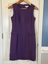 Calvin Klein 6 Purple Sleeveless Lined Dress Preppy Career Work Classic Party
