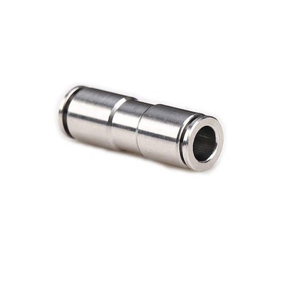 Push To Connect Fitting 1/4'' Tube OD 304 Stainless Steel Straight Quick Union