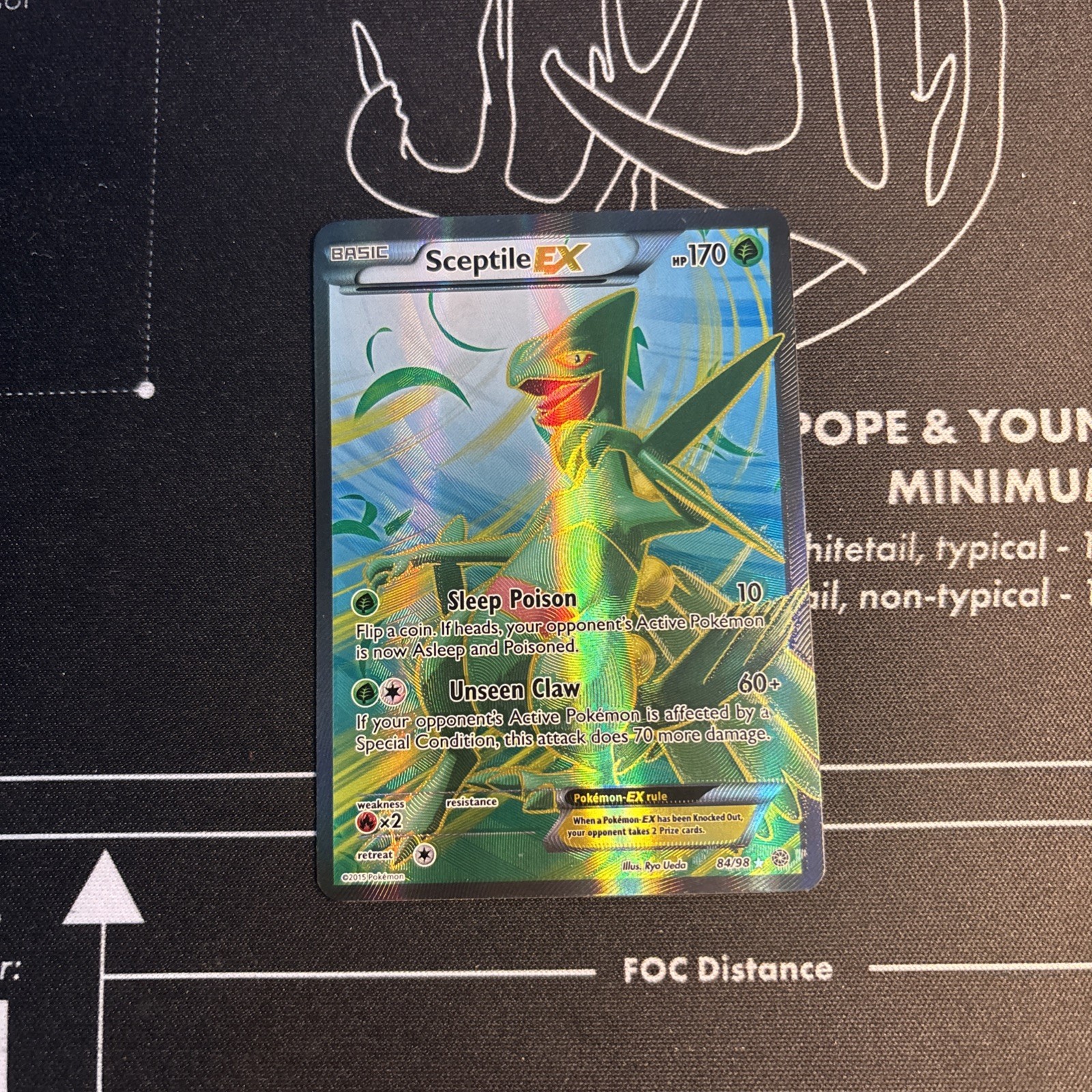 Sceptile EX 84/98 Ultra Rare Full Art XY Ancient Origins Pokémon Card