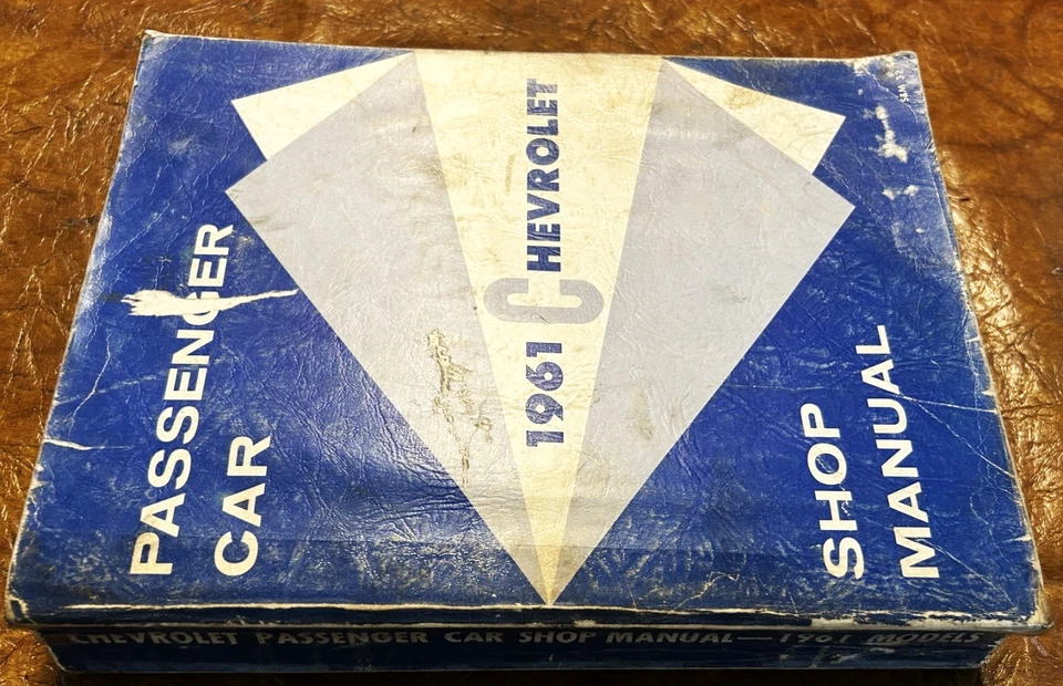 Chevrolet 1961 61 manuales de tienda Biscayne Bel Air Impala Brookwood Nomad Parkwood Foto 3 de 4