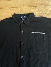 Vintage 90s Apple Computer Polo Shirt Apple Distinguished Educator Size Large