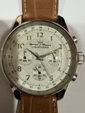 Montre Chronographe Homme Yonger & Bresson Mode Vintage Watch 2000 Métal  Quartz