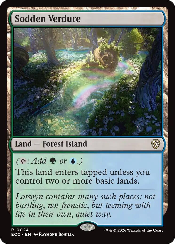 Sodden Verdure Rare 24 ECC Commander: Lorwyn Eclipsed NM