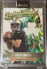 2026 Wild Card Splat Lucky Charm —DREW BREES— 1/1 Oil Spill Foil Shamrock