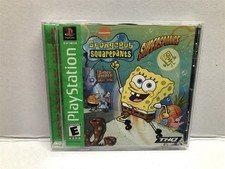 SpongeBob SquarePants: SuperSponge (PlayStation 1, 2001) Complete w/ Manual