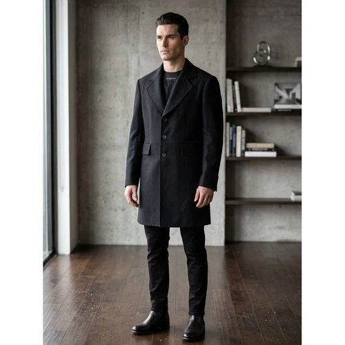 Wah Maker True West Outfitters Mens Black Wool Blend Frock Coat Size 40 USA Made video thumbnail