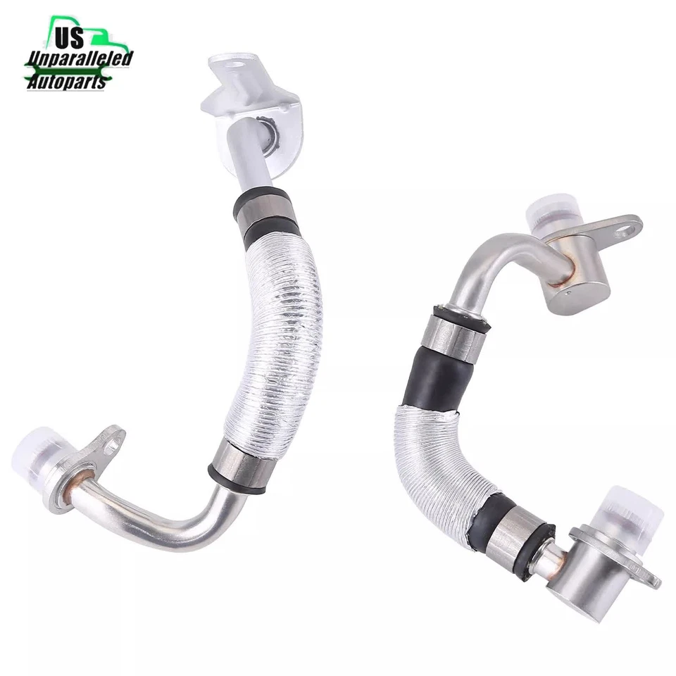 1 Pair Turbocharger Coolant Hose For BMW 328i 320i 11538663516 11538663517 US Foto 2 de 4