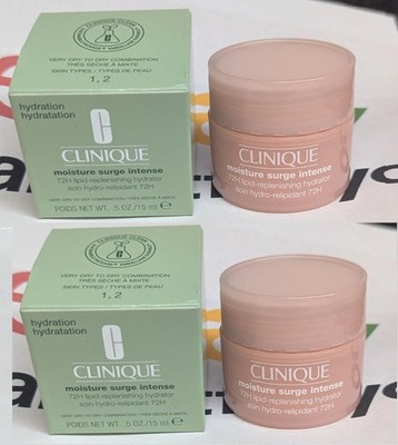 2 x Clinique Moisture Surge Intense 72H Lipid-Replenishing Hydrator 0.5oz/15ml