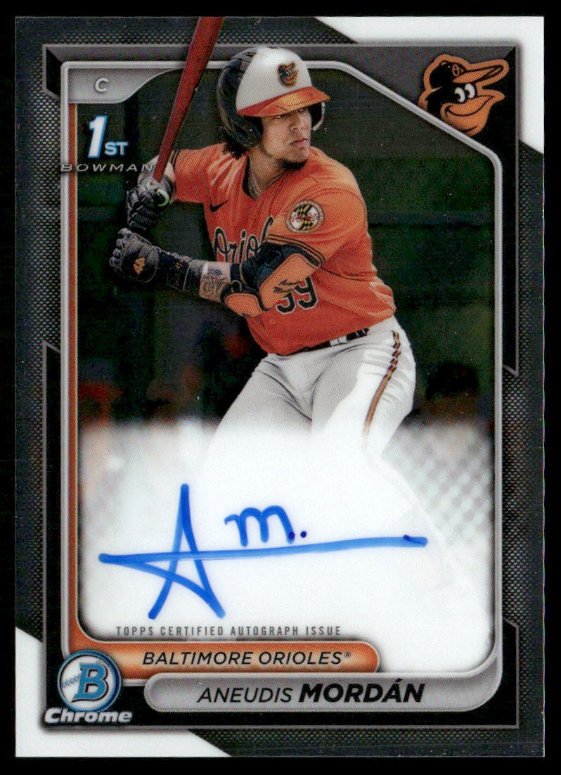 Aneudis Mordan 2024 Bowman #CPA-AMO Chrome Prospect Autographs
