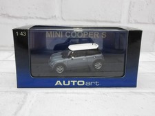 BMW MINI Cooper S 1/43 Autoart dark silver model car