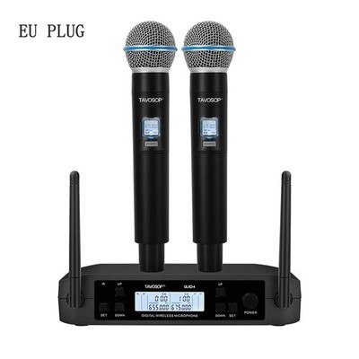 Neu GLXD4 Gesang kabelloses Zweikanalmikrofon SHURE 2 BETA58A GLXD24