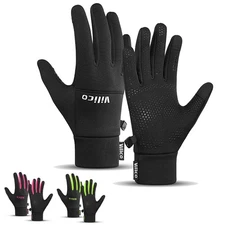 Men Winter Thermal Gloves Ski Gloves Warm Liner Touch Screen for Cycling Running