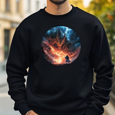 Dämon mit Blitz Sweatshirt Kuschelig und Perfekt für jeden Anlass S bis 4XL