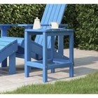 Patio Adirondack Table Aqua Blue 15"x15"x18.1" HDPE vidaXL