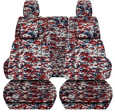 Frontrear Digital Camo Custom Fit Car Seat Covers Fits Jk Wrangler 4dr 07-2018