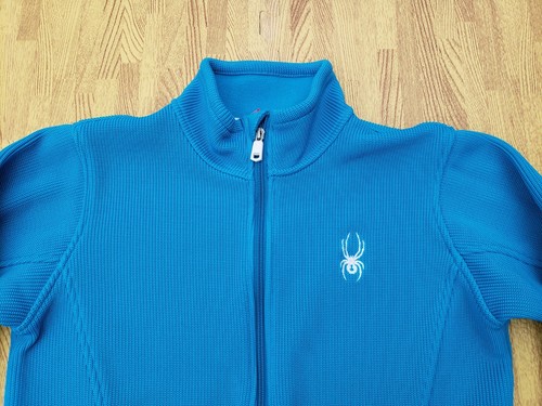 Spyder Full Zip Textured Teal Jacket ~ Girl's XL ~ Spider - Picture 2 of 6
