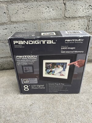 PanDigital 8'' LCD Digital Photo Frame 800x600 PanTouch Sensor PAN8056W02T NEW