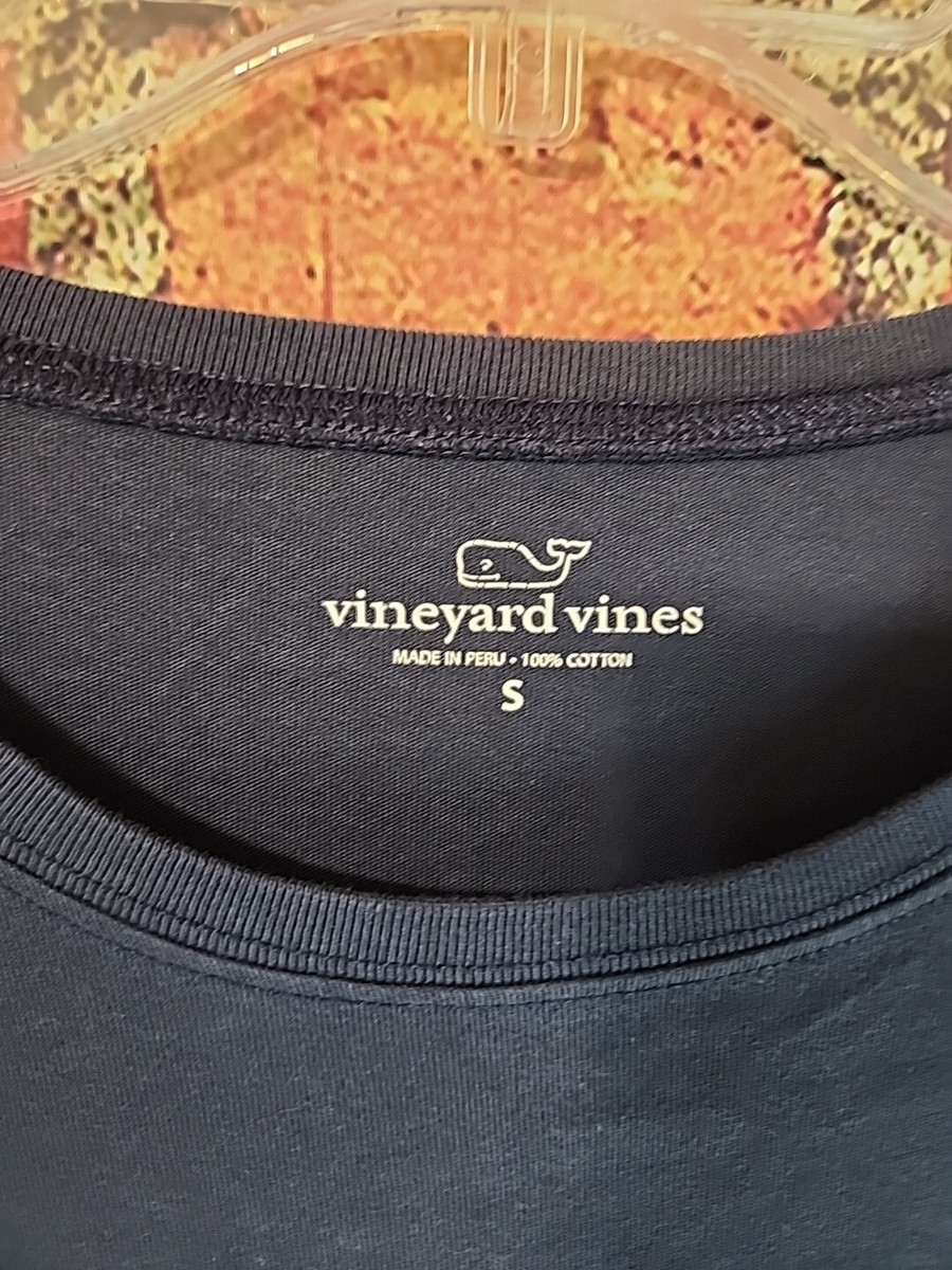 Vineyard Vines Sz S Long Sleeve T-Shirt Navy C84 | eBay