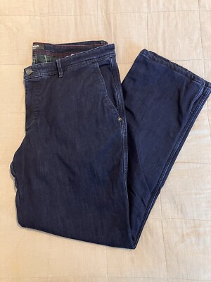 Walbusch, Herren Jeans, Thermo, Gr W 38/L 30, Gerade Beine, Dunkelblau, Chinos