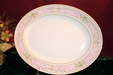Lenox Venetian Marble 13" OVAL PLATTER Brand NEW with tags USA white color gold