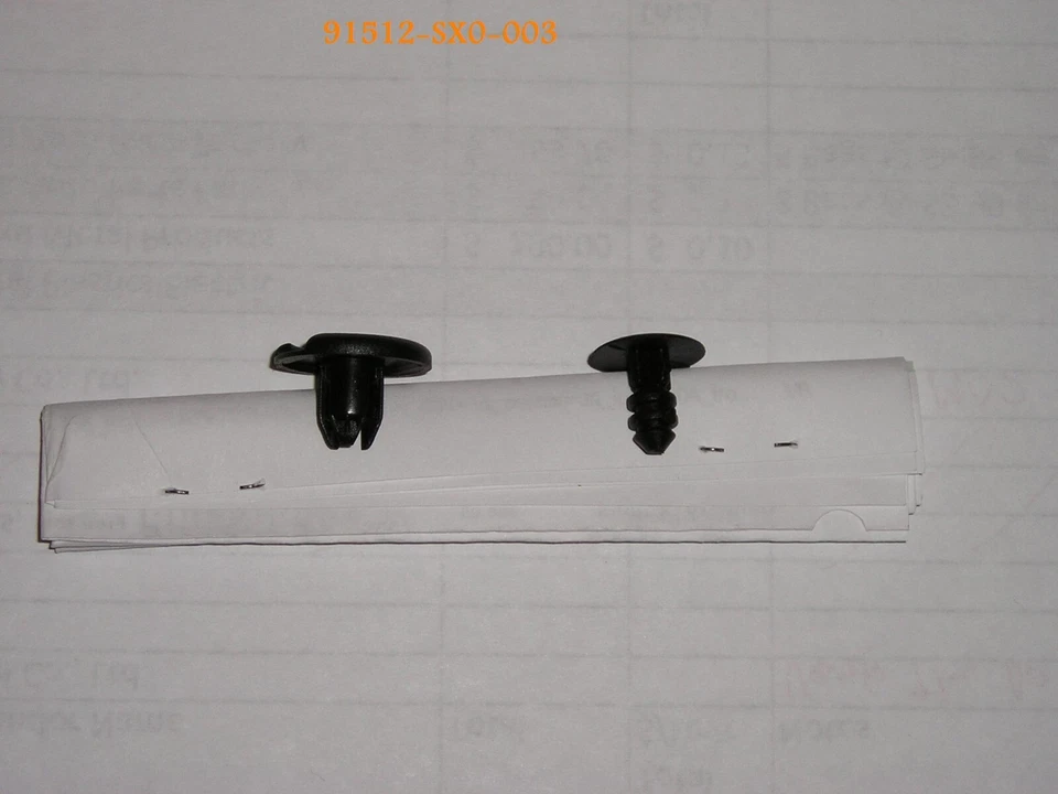零件:91512-SX0-003 - 本田/讴歌 40 内挡泥板夹(免运费!) — 第 2/4 张图片