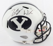 ZACH WILSON SIGNED FULL-SIZE BYU COUGARS HELMET SAINTS DOLPHINS BRONCOS NY JETS