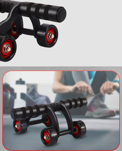 Exercise Power Roller 4 Wheel Ab Abdominal Workout Man Fitness Body/ - Picture 3 of 12