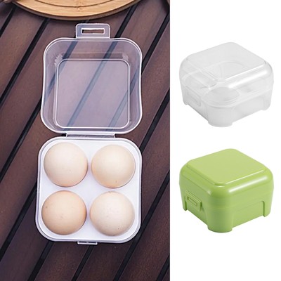 4 Eggs Container Portable Carrier Camping Egg Tray Box Storage Holder