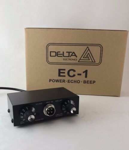 DELTA EC1 DYNAMIC MIC AMPLIFIER / ECHO CHAMBER w/ ROGER BEEP 4 pin Cobra CB HAM  - Afbeelding 1 van 8