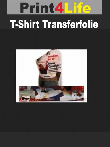 50 Blatt DIN A4 Textilfolie Bügelfolie Stofffolie T-Shirt Folie dunkle Stoffe