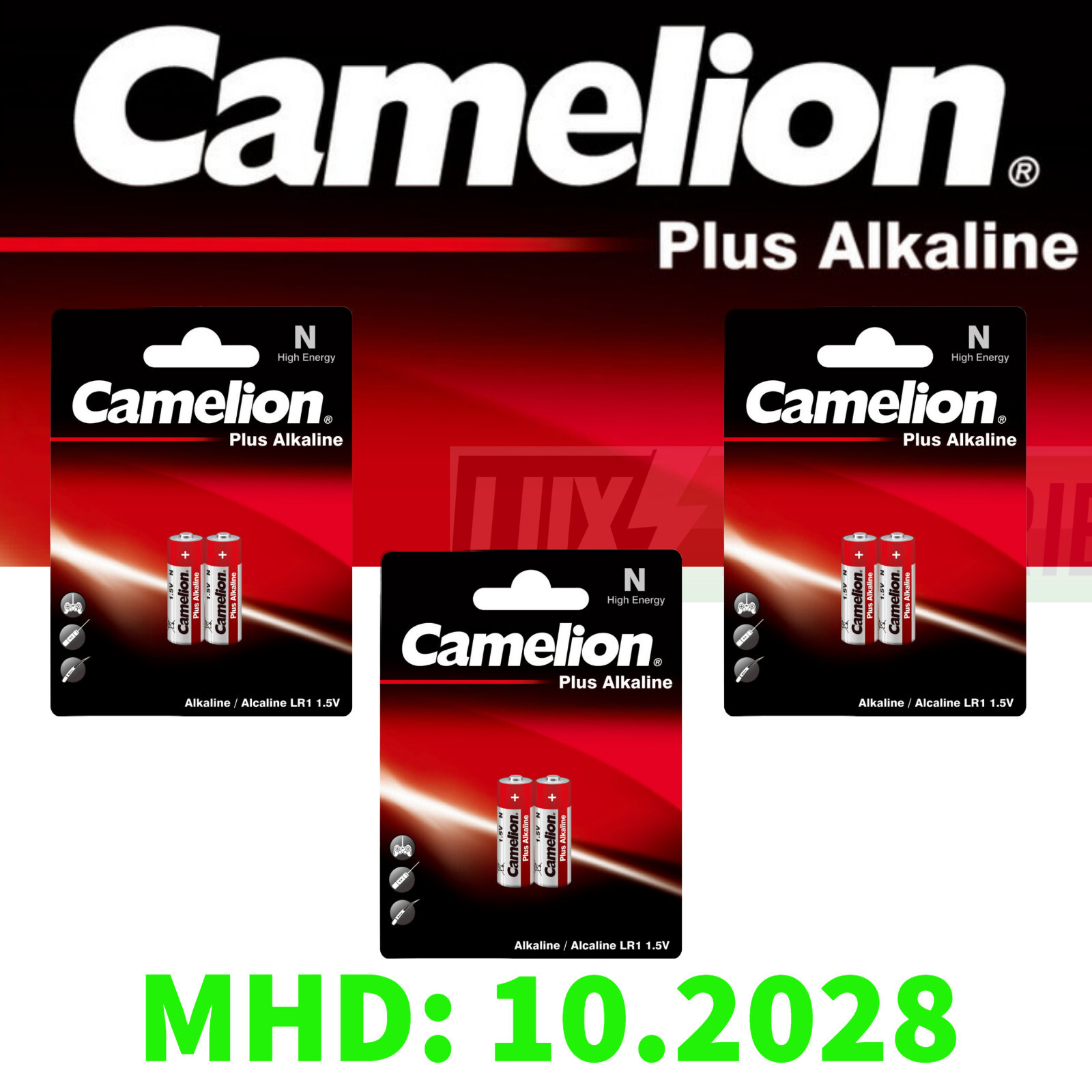 Thumbnail - 5 X 2er Pack Batterie N Lady Camelion Plus Alkaline 1,5v Lr1 E90
