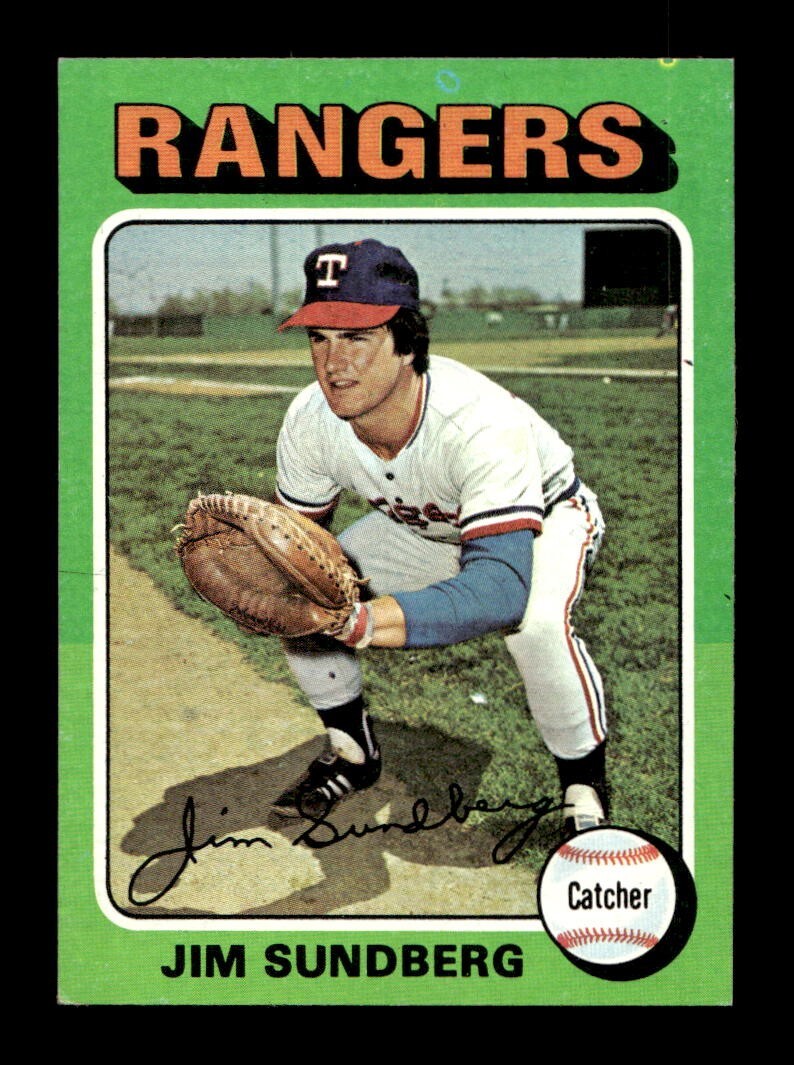 1975 Topps MINI #567 Jim Sundberg Rangers EX-MT *8m