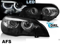 Scheinwerfer Paar BMW X5 E70 Ab 2007 Bis 2013 Xenon Angel Eyes Led Drl...