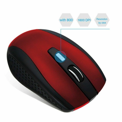 2.4GHz Wireless Optical Mouse Mice & USB Receiver For PC Laptop Computer DPI - Picture 9 of 17