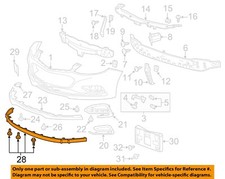 GM OEM 16-18 Cruze Front Bumper Grille Bumper Components-Air Deflector 84284101