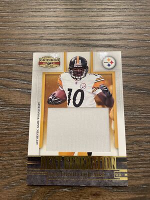 2007 Donruss Gridiron Gear Next Generation Santonio Holmes Jersey /50 Pittsburgh