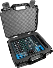DJ Mixer Case Compatible with Yamaha AG08 Streaming Loopback Mixer, MG10XU, MG10
