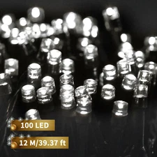 Solar Powered Outdoor Lights String 100 200 LED Waterproof Party Garden Decor