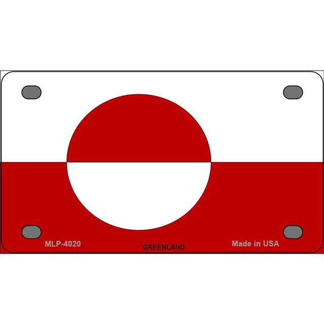 Greenland Flag MINI Size 4"x2.2" License Plate Metal Sign for Home eBay