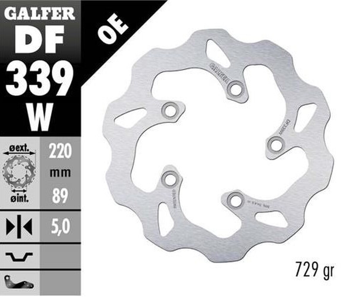Disque de frein arrière pour Suzuki SV 650S et SV 1000 en acier inoxydable