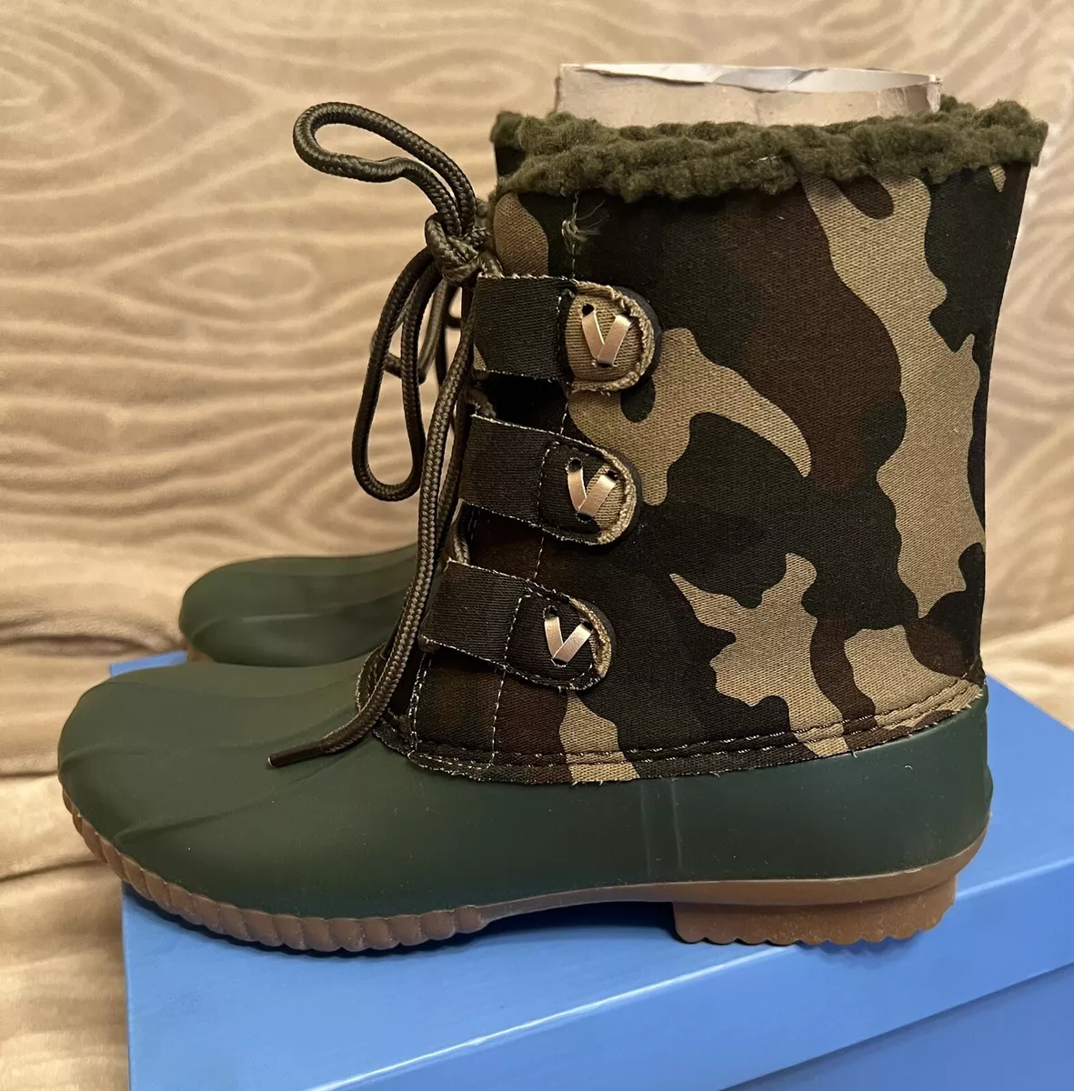 Camouflage cheap duck boots